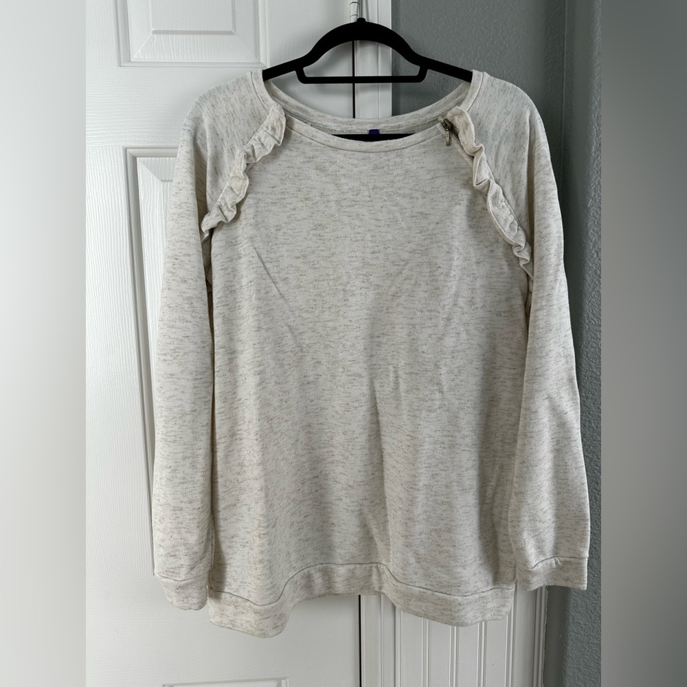 Seraphine Frill Detail Maternity & Nursing Sweatshirt